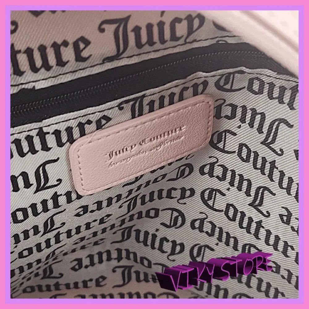 NWT 💖 {Juicy Couture}  Stylish Everyday Companion:  Pink Velvet Backpack with L